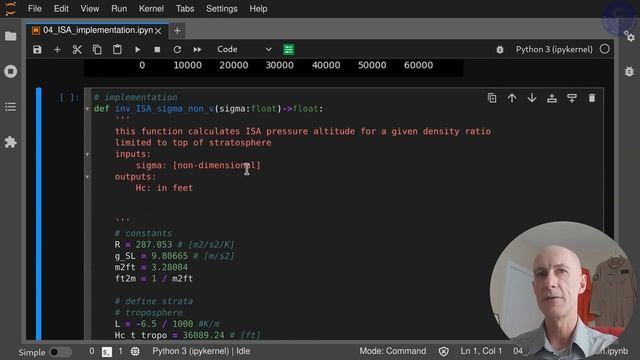 International Standard Atmosphere - part 3 - Python Coding смотреть онлайн