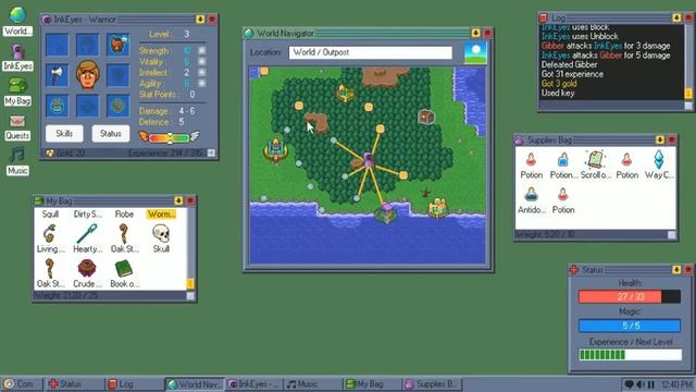 InkEyes Plays: Kingsway #2 - Bags (Roguelike Operating System) смотреть онлайн