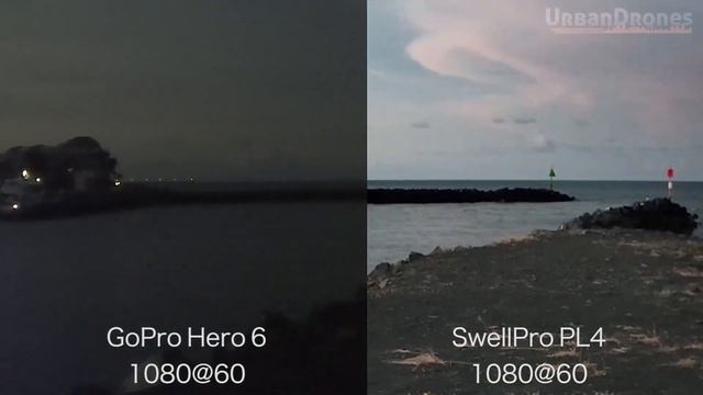 Splash Drone 3 Plus PL4 Low Light Camera vs Gopro Comparison смотреть онлайн