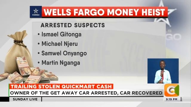 Four suspects arrested in connection to the Ksh 94m heist смотреть онлайн