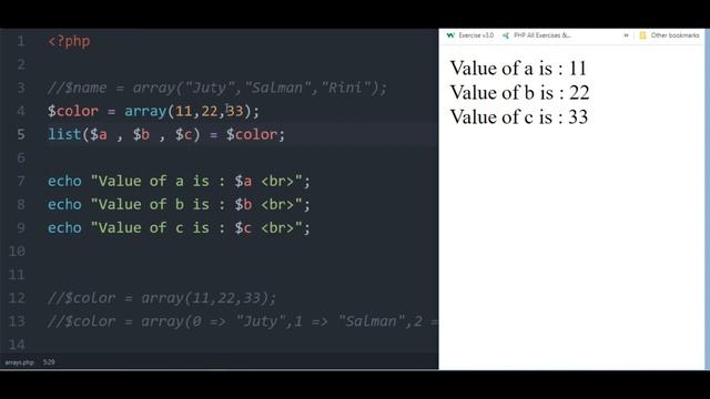 PHP Array List Function Tutorial in Bangla смотреть онлайн