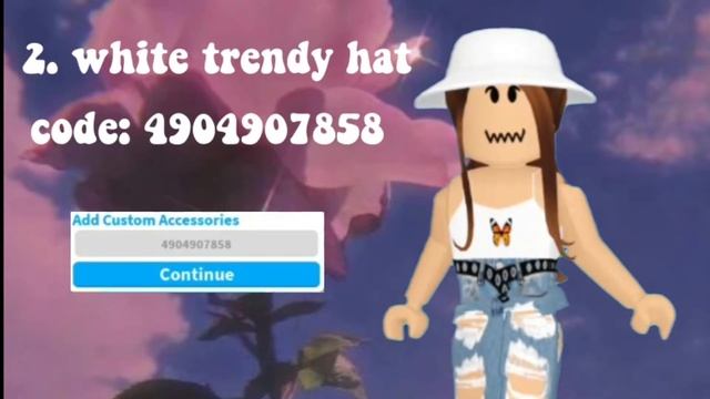 10+ aesthetic bucket hat decal codes for roblox (CODES IN DESC) смотреть онлайн
