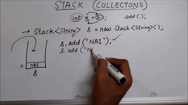 Stack in Java | Collections | add(), pop(), peek(), get(), contains() смотреть онлайн