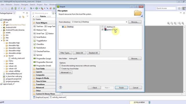 How to add an external Jar library to android application смотреть онлайн