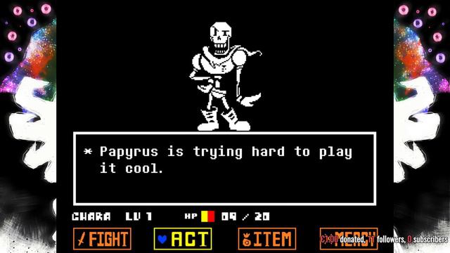UnderTale Pacifist Run |RolePlay in chat| смотреть онлайн