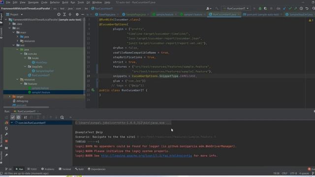 Running Multiple Cucumber Feature Files with Test Runner/JUnit смотреть онлайн