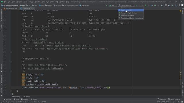 4. Kotlin Veri Tipleri, Değişkenler ve Sabitlerin Kullanımı 4K смотреть онлайн