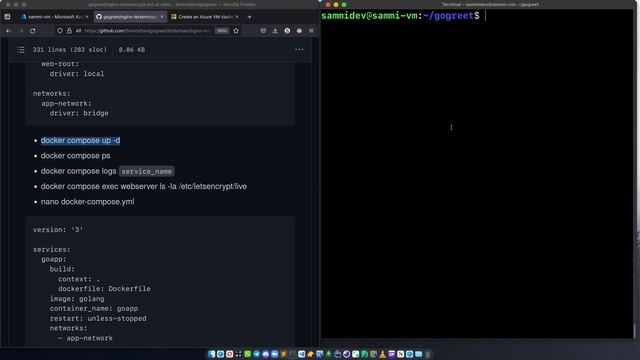 Cara Mengamankan aplikasi Go dalam Kontainer dengan Nginx, Let's Encrypt, dan Docker Compose смотреть онлайн