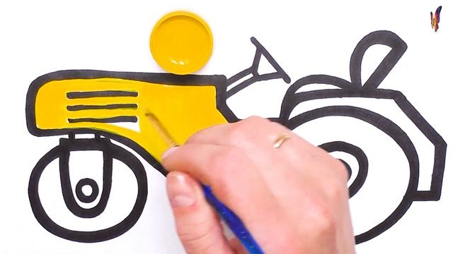 Как нарисовать и раскрасить / Трактор / Каток / Асфальтоукладчик / Раскраски Малышам смотреть онлайн