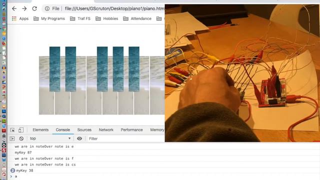 Makey Makey with Javascript Piano смотреть онлайн