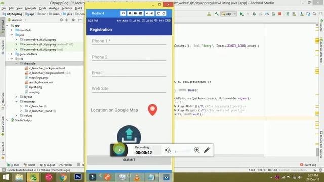 Image Watermark in bitmap | Android Studio смотреть онлайн
