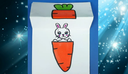 Зайка за морковкой. Рисуем легко смотреть онлайн