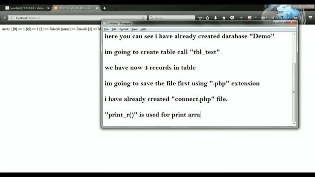 Fetch Records from Database in PHP смотреть онлайн