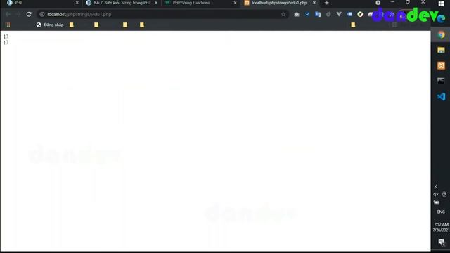 Các hàm thường dùng với php string #7 | dandev смотреть онлайн