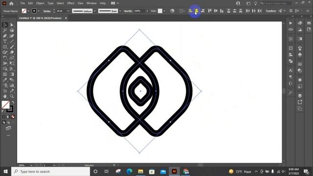 Easy How to Use Rectangle Tool for logo design I Adobe Illustrator Tutorial смотреть онлайн