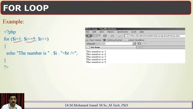 Iterative Statements in PHP | Web Development using PHP | V.H.N.S.N.College (Autonomous) смотреть онлайн
