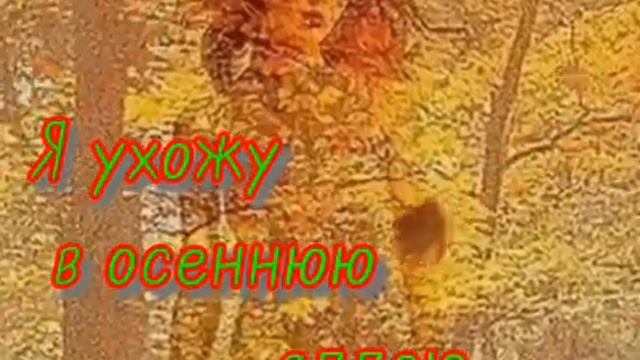 Я ухожу в осеннюю аллею... смотреть онлайн
