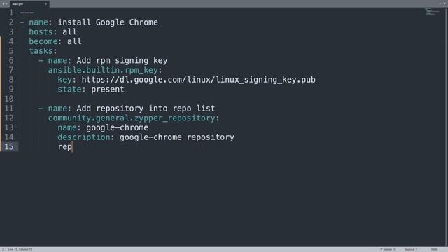 Install Google Chrome in Suse-like systems - Ansible module rpm_key, zypper_repository and zypper смотреть онлайн