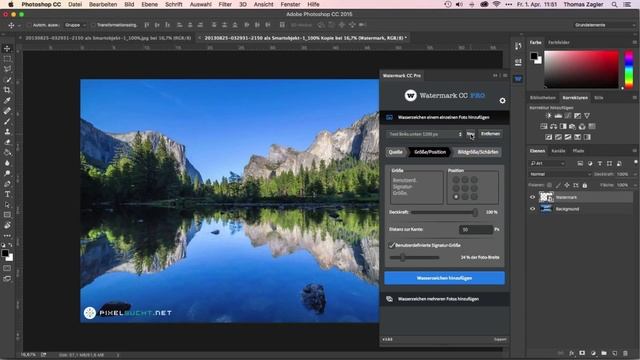 Photoshop-Panel Watermark CC Pro Deutsch смотреть онлайн