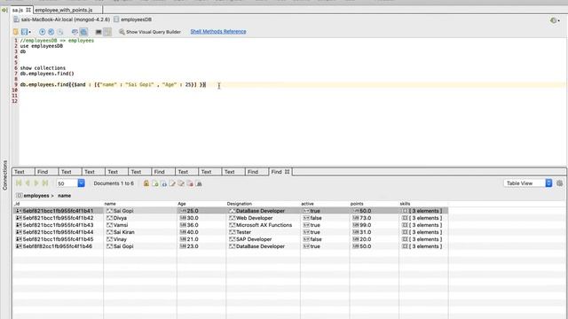 MongoDB Query Documents AND OR NOR NOR | #10 | Sai Gopi Tech Telugu | MongoDB Tutorials In #TELUGU смотреть онлайн