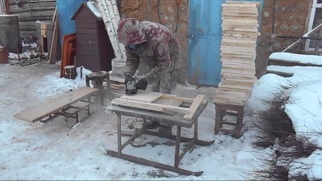 Шлифовка крышек для табуреток смотреть онлайн