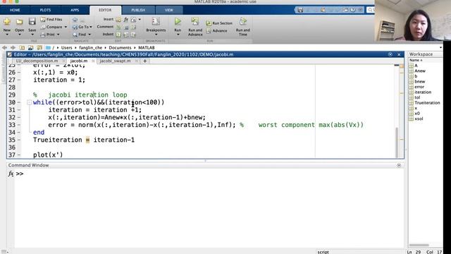 Math Methods for Engineers: 16A-3. Numerical Solution for Algebraic Equations-Jacobi Matlab смотреть онлайн