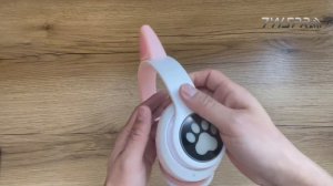 TWS Pro STN 28 розовые детские беспроводные наушники с ушками кошки