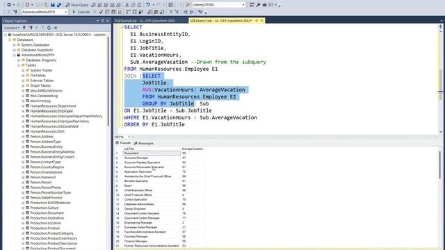 How to write sub query in SQL смотреть онлайн