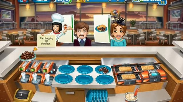 Cooking Fever - New Sunset Waffles Restaurant Kitchen Upgraded GamePlay смотреть онлайн