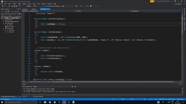 [ C++ & SFML - Simple 2D Games ] - GAME 2 / PART 2 - Game loop (updating and rendering) смотреть онлайн