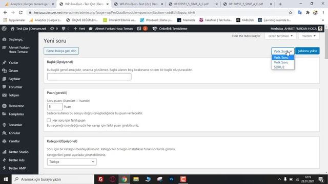 WordPress'te Wp-Pro-Quiz kullanımı-WordPress Online Test Ekleme смотреть онлайн