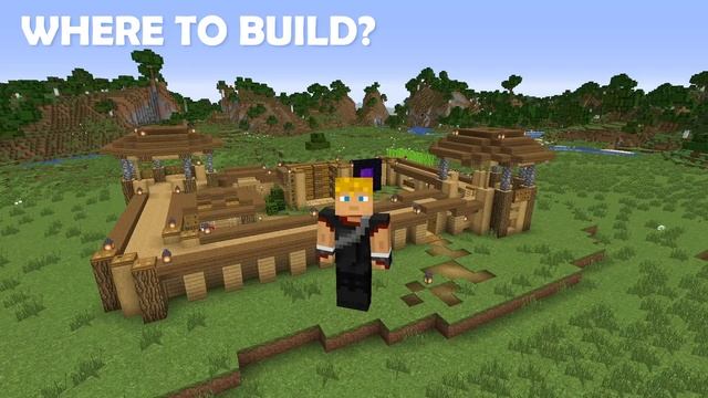 Minecraft Ideas For Building: EASY "Barracks" Style Survival Base! смотреть онлайн