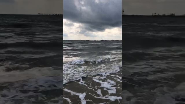 16 августа 2021г. Обзор Черного моря. Краснодарский край поселок Волна.