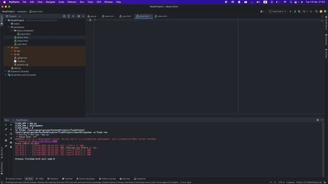PyCharm ● Python－Flask ▶ Creating Base Template смотреть онлайн