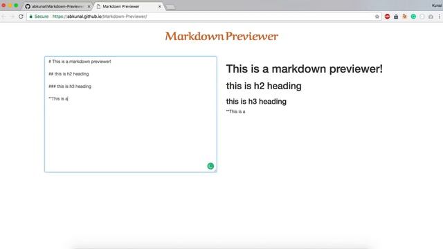 Markdown Previewer смотреть онлайн