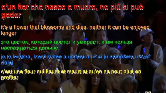 Netrebko, Domingo, Villazon La Traviata Italian English Russian Slovak French Lyrics Subtitles смотреть онлайн