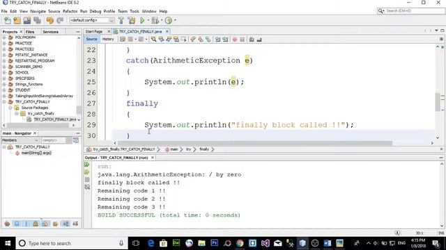 TRY CATCH WITH FINALLY BLOCK IN JAVA (URDU / HINDI) смотреть онлайн