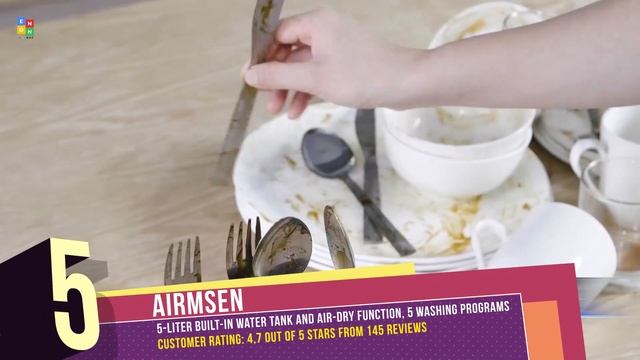 Top 10: Best Countertop Dishwashers of 2021 / Smart, Compact Portable Dishwasher with Air Drying смотреть онлайн