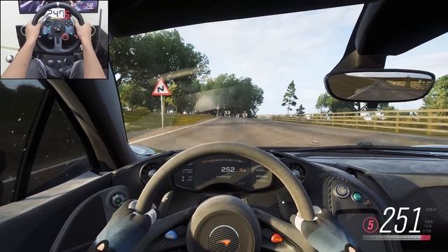McLaren P1 - Forza Horizon 4 | Logitech g29 gameplay смотреть онлайн