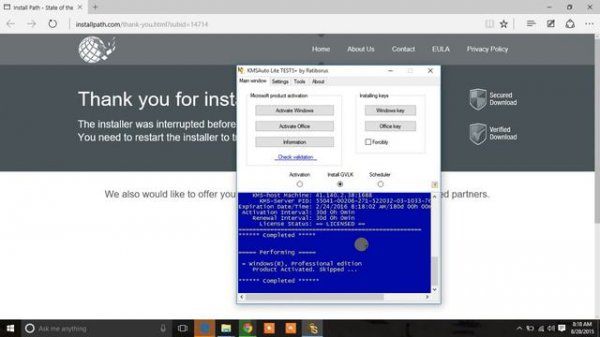 Windows 10 Activator Using KMS Auto Lite