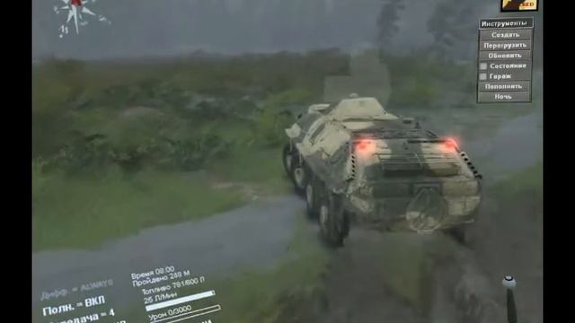 БТР-70 для Spintires. смотреть онлайн