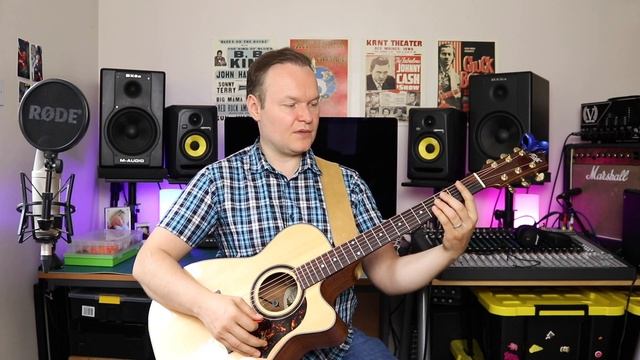 Sleeping Little Bunnies Nursery Rhyme Guitar Lesson смотреть онлайн