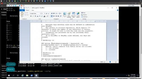 Установка Zabbix agents 5.0 LTS в Microsoft Windows Server 2019