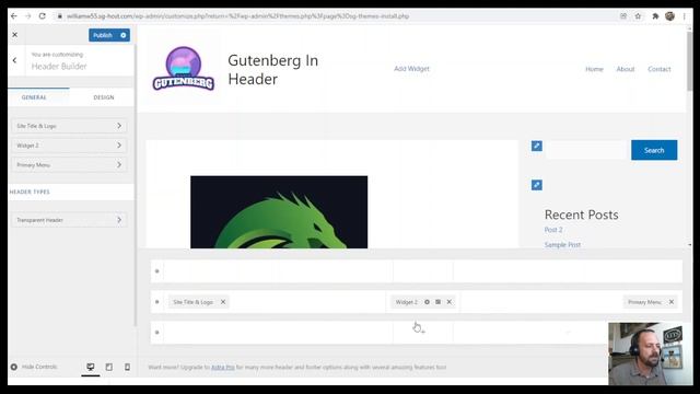 Gutenberg Blocks Inside Header of WordPress Theme смотреть онлайн