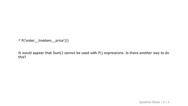 Django : Annotate a sum of two fields multiplied смотреть онлайн