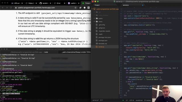 Timestamp Microservice - APIs And Microservices Projects - Free Code Camp