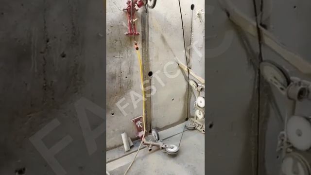 алмазная резка канатом на мини канатке