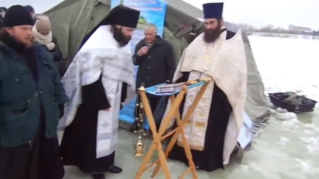 2016 Сакральное: "во иордане...". Завершение водосвятия, проповедь. Храм-памятник смотреть онлайн