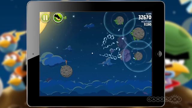Angry Birds Space Level 1-11 - 3 Star Walkthrough смотреть онлайн