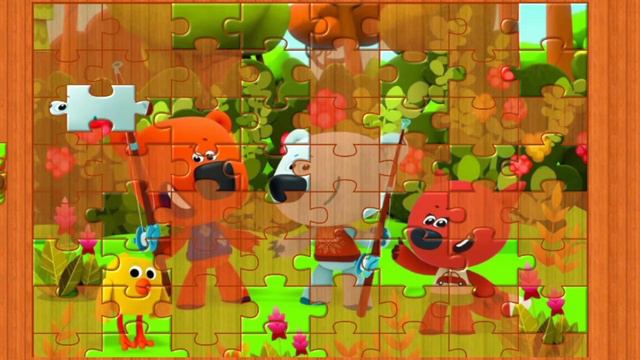 МИ-МИ-МИШКИ ТУЧКА, КЕША, ЛИСИЧКА, ЦЫПА ИДУТ НА РЫБАЛКУ СОБИРАЕМ ПАЗЛ ДЛЯ ДЕТЕЙ, РАЗВИВАЮЩИЕ ВИДЕО смотреть онлайн